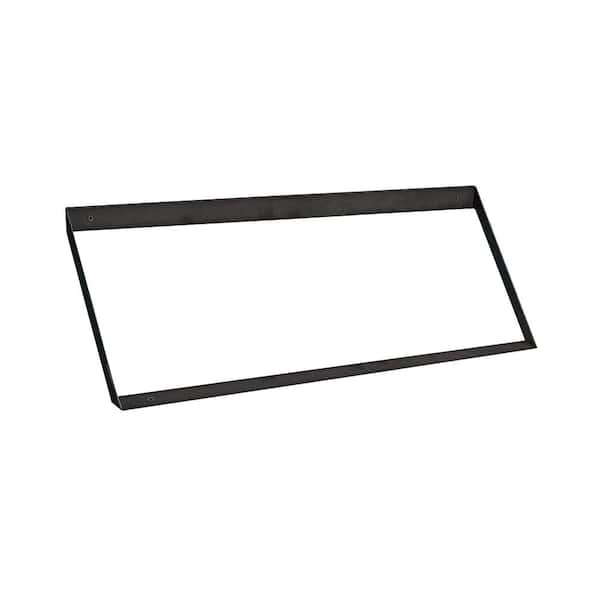 Dolle EDGE 24 in. Black Steel Shelf Bracket