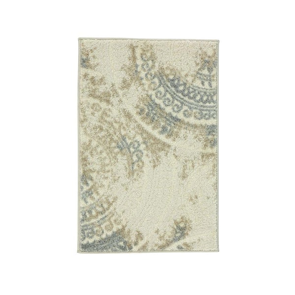 Home Decorators Collection Spiral Medallion Ivory 2 ft. x 3 ft. Scatter Rug