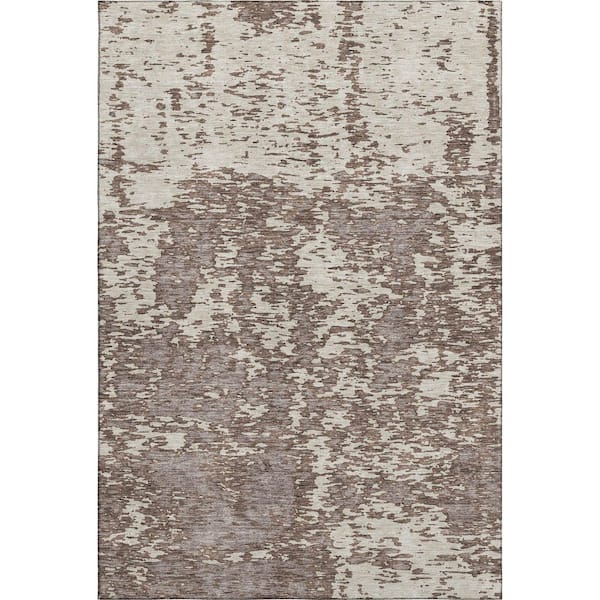 Addison Rugs Mayfield Premium Machine Washable Abstract AMF946 Brown 3 ft. x 4 ft. Area Rug
