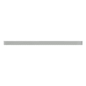 Colorway 0.6 in. x 12 in. Gray Glass Matte Pencil Liner Tile Trim (0.5 sq. ft./case) (10-pack)