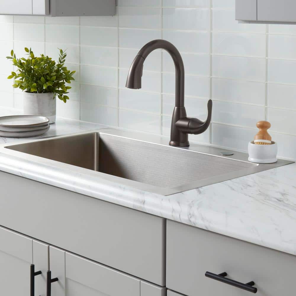 Dylan Bronze Single-Handle Pull-Down Kitchen Faucet