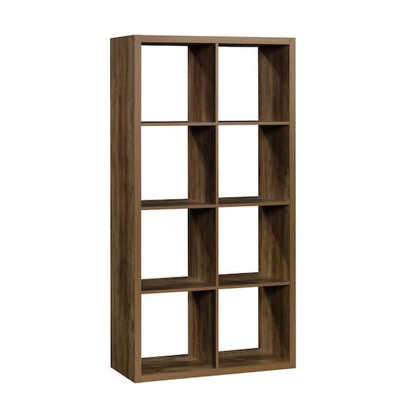 SAUDER 29.843 in. Wide Rural Pine 8-Cube Accent Bookcase