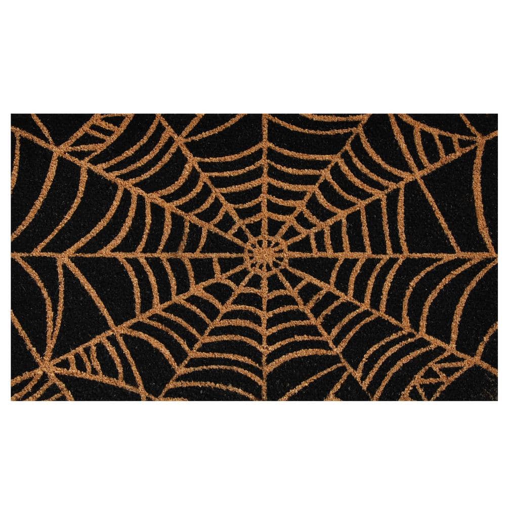 Scary Web 17 in. x 29 in. Coir Door Mat