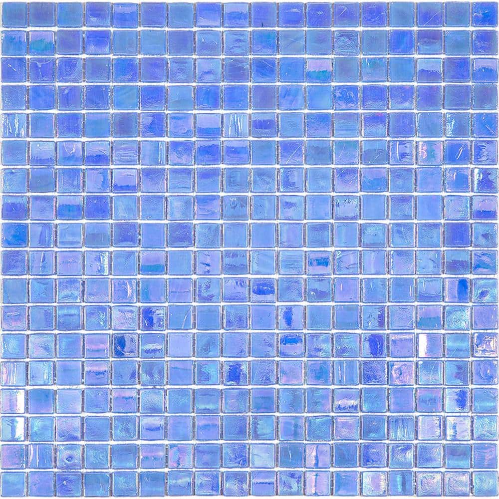 Skosh 11.6 in. x 11.6 in. Glossy Carolina Blue Glass Mosaic Wall and Floor Tile (18.69 sq. ft./case) (20-pack) price history on PriceWatchPro