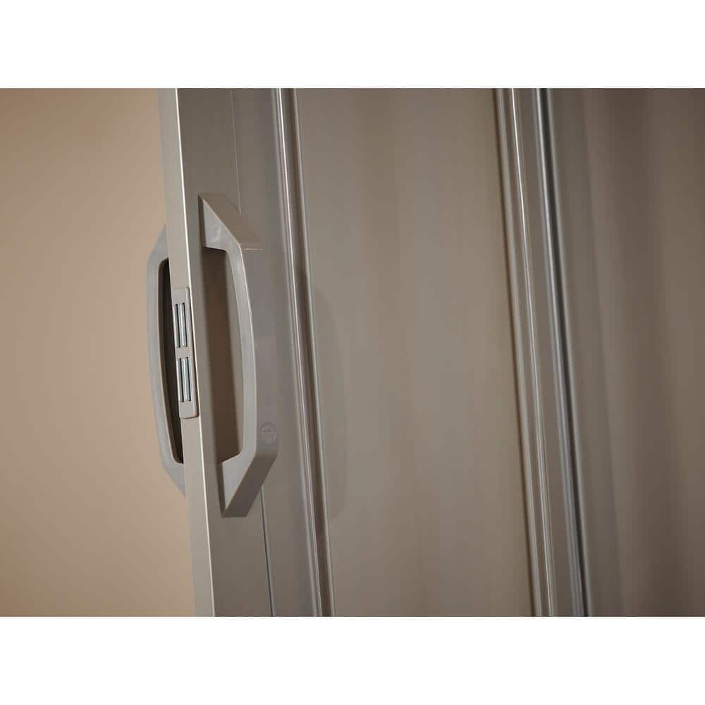 Sienna 36" x 80" Grey Vinyl Folding Door with Hardware