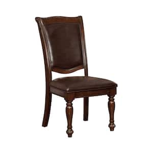 Alpena Traditional Style Brown Wooden Side Chair (Set of 2)