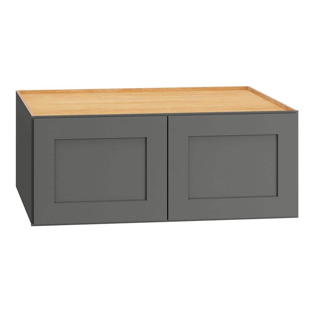 QuickShip Cottage 30 in. W x 24 in. D x 12 in. H Assembled Plywood Shaker Wall Bridge Kitchen Cabinet in Fossil price history on PriceWatchPro
