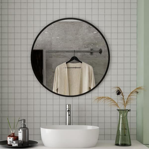 Modern Simple Black Bath Shelf Thicken Aluminum Alloy Bathroom Accessory