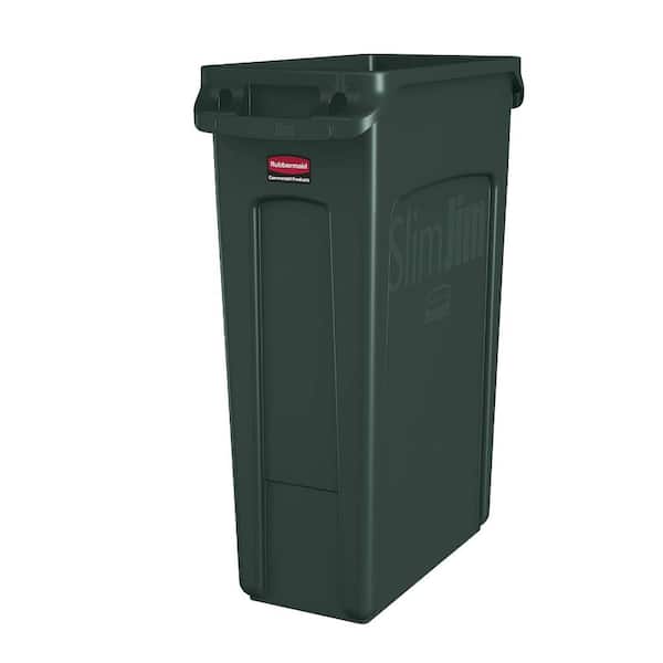 23 Gallon Plastic Rectangular Trash/Garbage Can/Bin for Kitchens/Classrooms/Offices/Back