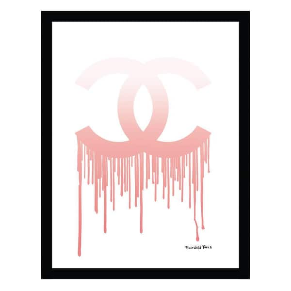 VENICE BEACH Collections Fashion Designer Drip Logo by Fairchild Paris 1-Piece Framed Graphic Print Abstract Poster Art Print 18 in. x 14 in.