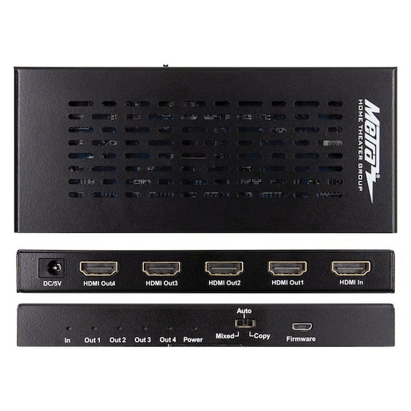HDMI Scaling Splitter with 1 Input and 4-Outputs