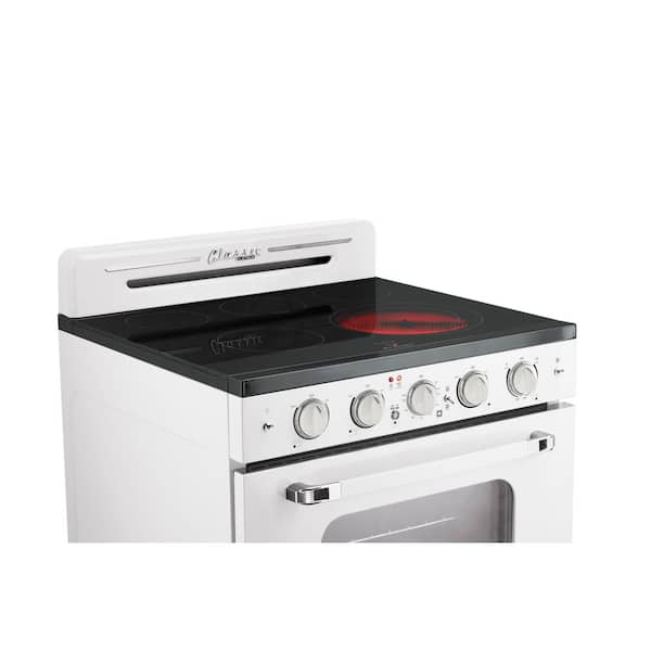 Unique Appliances Classic Retro 36 in 5.2 Cu. ft. 6-Burner Freestanding Retro GAS Range with Convection Oven in Marshmallow White