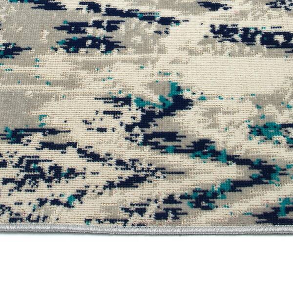 Legata Collection Grey 9' x 12' Rectangle Residential Indoor-Outdoor Area Rug