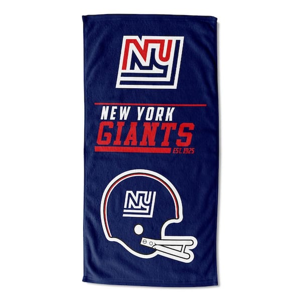 NFL NY Giants 40 Yard Dash Legacy Cotton/Polyester Blend Printed Multicolor Beach Towel