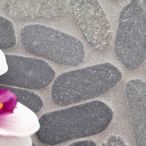 MSI Sliced Pebble Coal 13 in. x 13 in. x 0.38 in. x 0.38 in