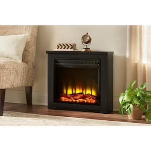Patterson 24 in. Freestanding Electric Fireplace in Black