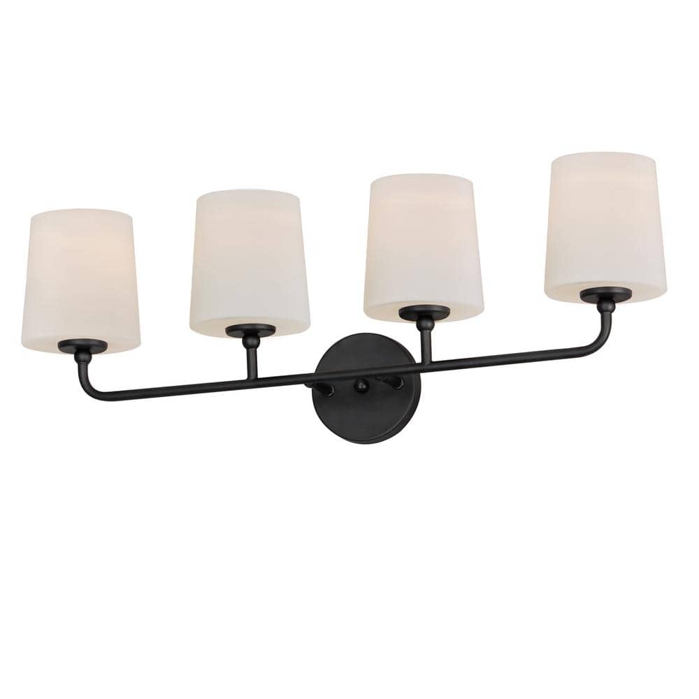 Maxim 12094Sw Bristol 4 Light 29  Wide Vanity Light - Black