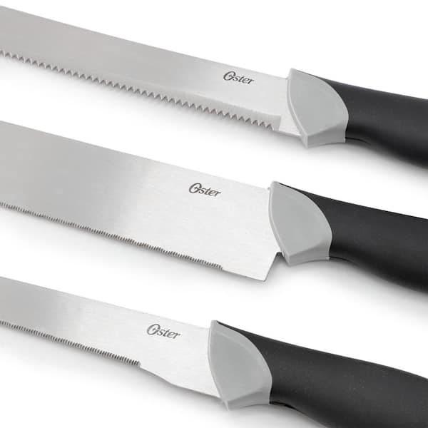 Oster Lindbergh 22-Piece Stainless Steel Cutlery Knife Set with