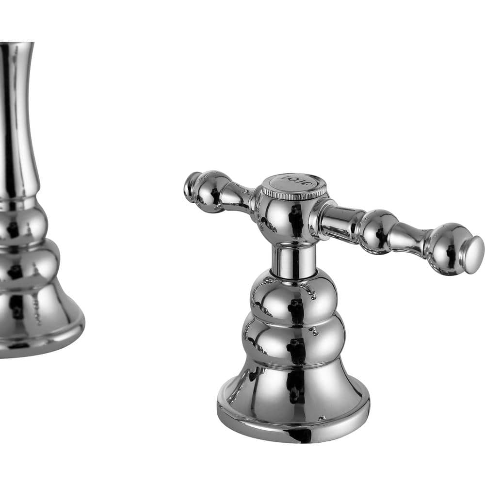 Highland Polished Chrome Widespread 2-Handle Bathroom Faucet