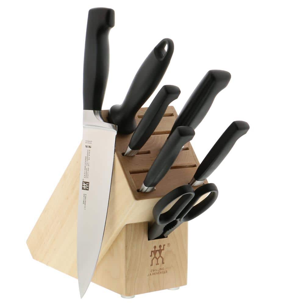 ZWILLING Four Star 8-Piece Stainless Steel Knife Block Set
