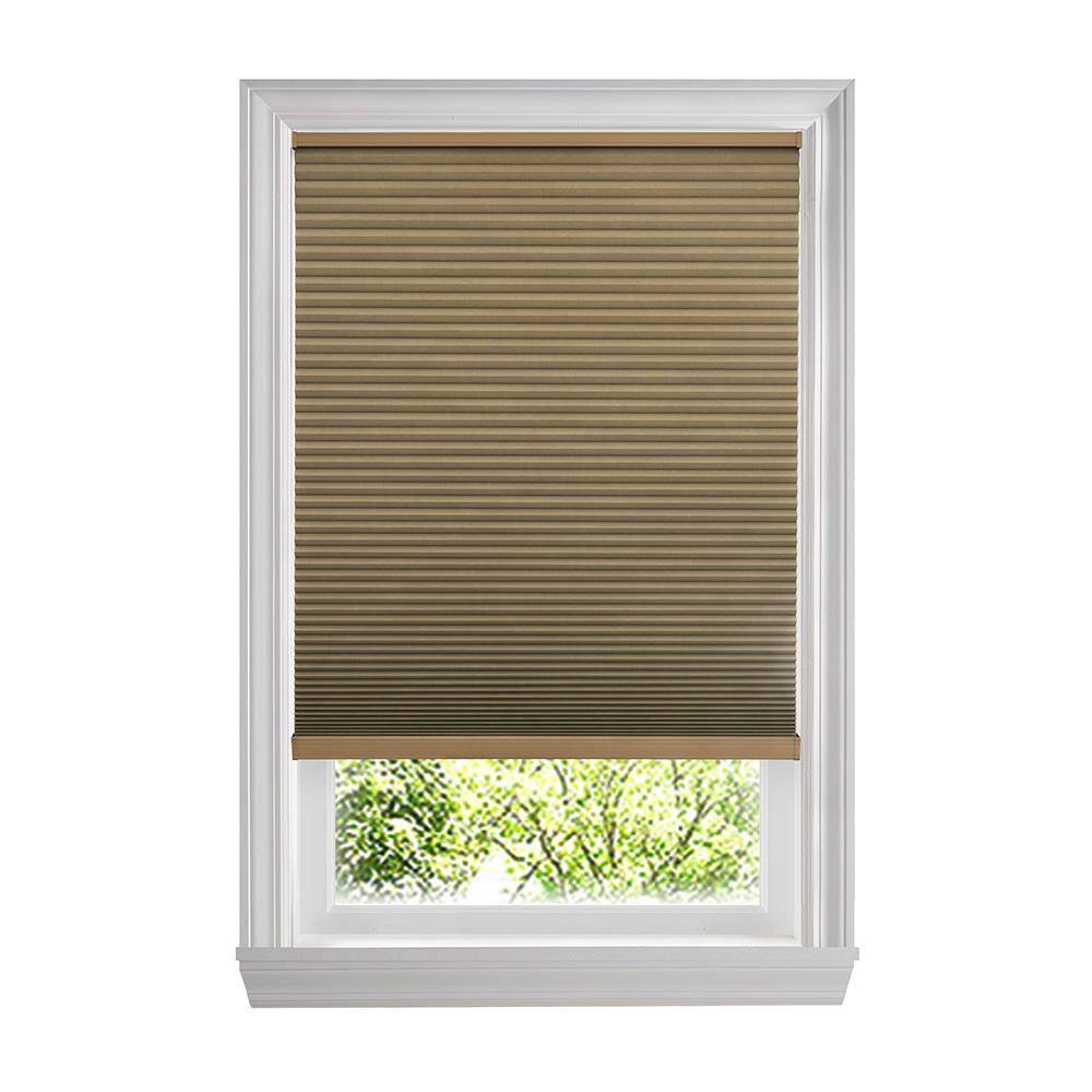 Mocha Cordless Blackout Cellular Shades for Windows - 64.75 in. W x 64 in. L (Actual Size 64.5 in. W x 64 in. L) price history on PriceWatchPro