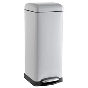 happimess Betty Retro 8 Gal. White Step-Open Trash Can HPM1007A