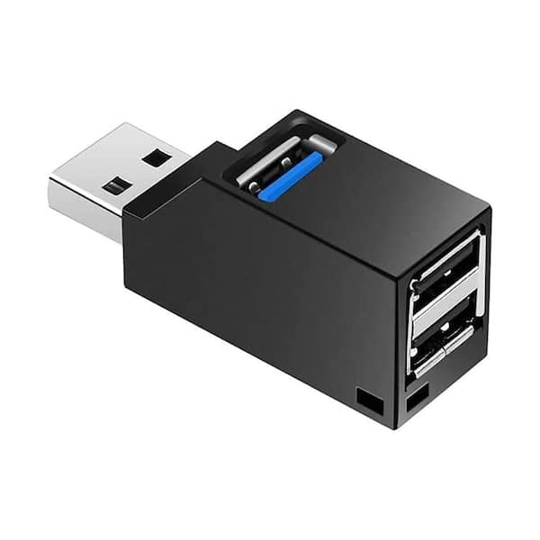 Lukyamzn High Speed Mini USB 3.0 2.0 Hub 3 Port Splitter Adapter for PC Laptop MacBook Notebook USB Flash Drives