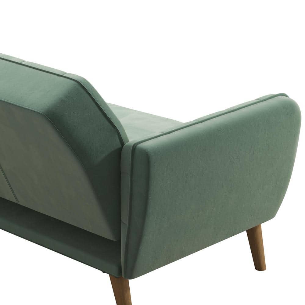 Tallulah Light Green Velvet Memory Foam Sleeper Sofa