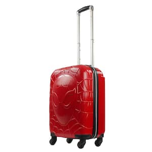 21 in. Luggage Red Marvel Molded Spiderman 4-Wheel Spinner