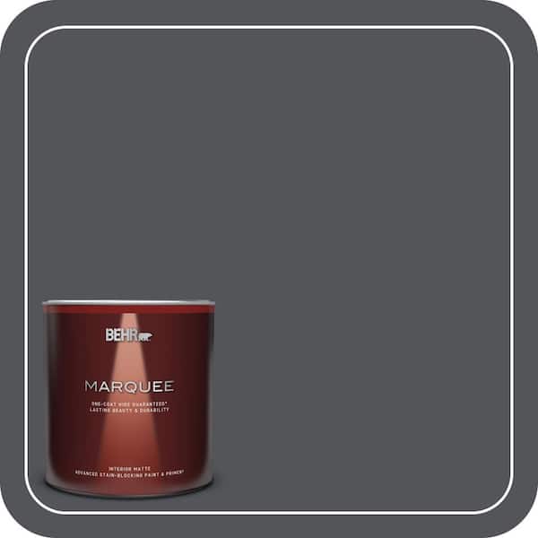 BEHR MARQUEE 1 qt. #N510-6 Orion Gray One-Coat Hide Matte Interior Paint & Primer