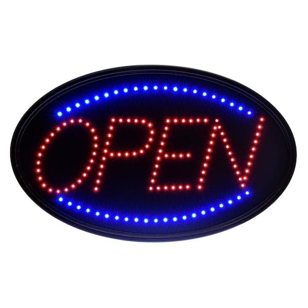LED　open　Sign Alpine Industries 22 in. x 13 in. LED Programmable Message Board
