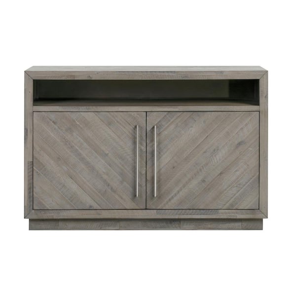 Modus Furniture Alexandra 54 in. Rustic Latte Wood TV Stand with 2 Drawer Fits TVs Up to 54 in. with Storage Doors