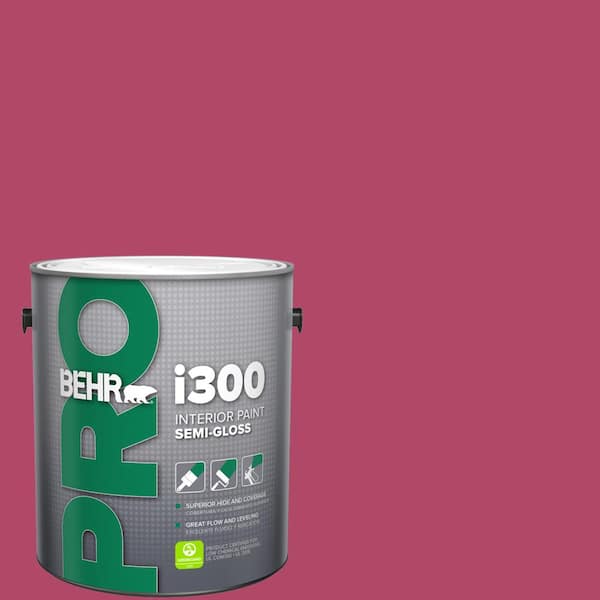 BEHR PRO 1 gal. #HDC-SM16-04 Bing Cherry Pie Semi-Gloss Interior Paint