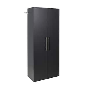 HangUps 30 in. W x 72 in. H x 16 in. D Shoe Storage Cabinet in Black ( 1-Piece )
