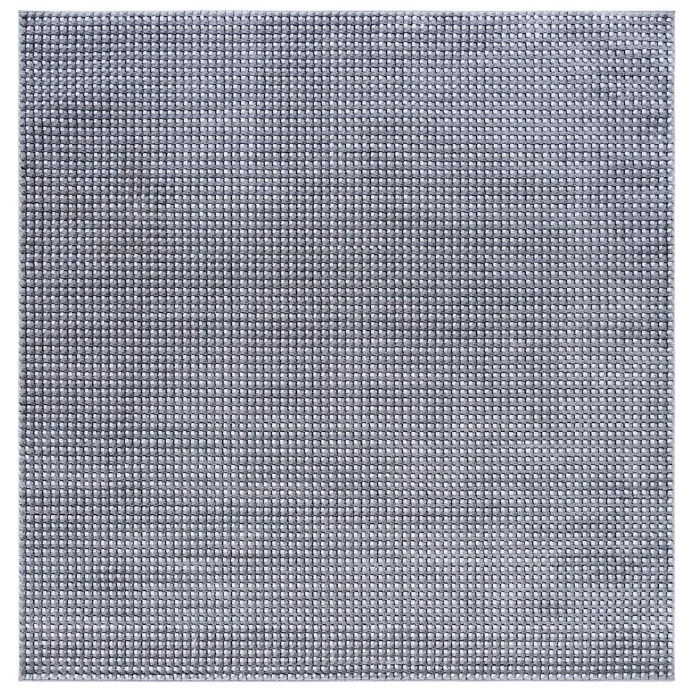 Slate 7 ft. x 7 ft. Gray/Ivory Black Distressed Solid Color Square Area Rug price history on PriceWatchPro