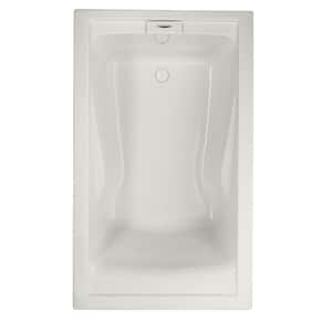 EverClean 72 in. x 100 in. Rectangular Soaking Bathtub with Reversible Hand Drain in White
