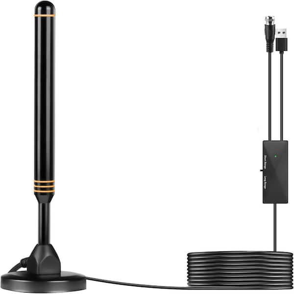 EKIEUDL Indoor TV Antenna for Smart TVs Long Range Reception HD Digital with Amplifier Signal Booster Supports 4K 1080p