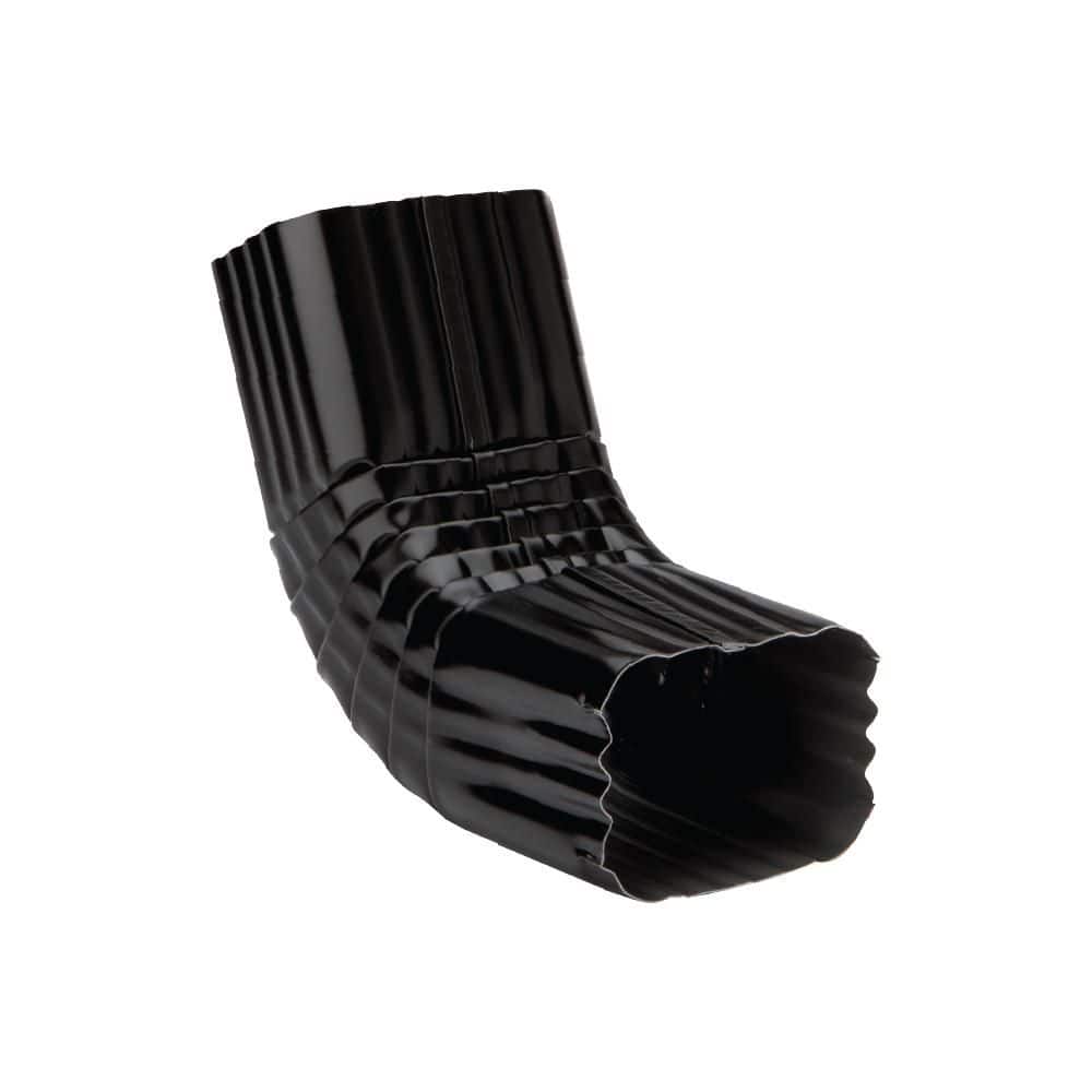 2 in. x 3 in. Black Aluminum Downspout A-Elbow price history on PriceWatchPro