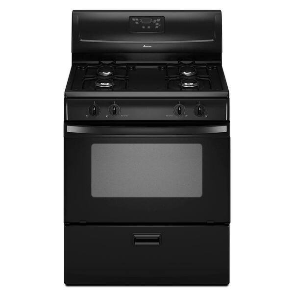 Amana 4.4 cu. ft. Gas Range in Black-DISCONTINUED