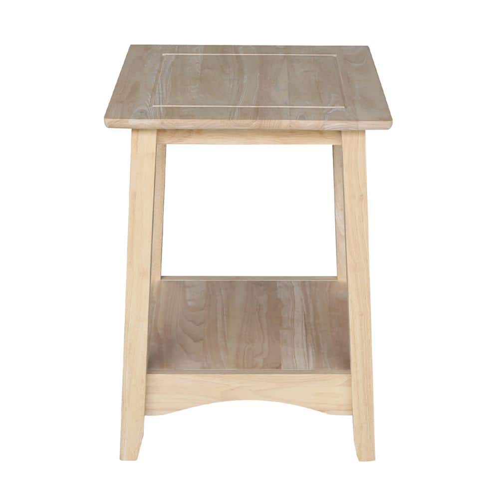 Parawood Classic Unfinished Tall End Table