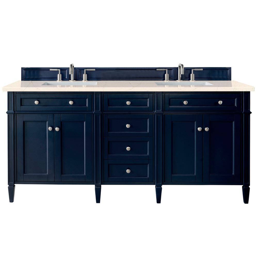 James Martin Vanities Brittany 72 in. W x 23.5 in. D x 34 in. H Bath