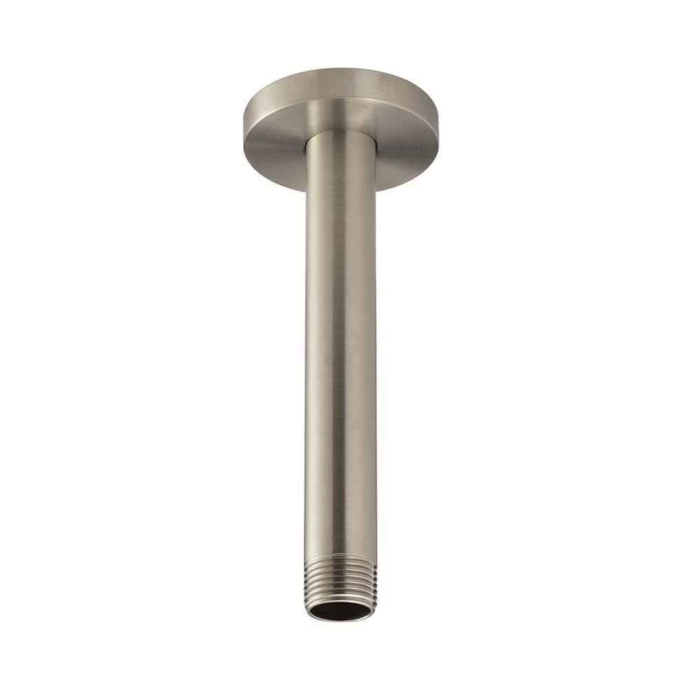 Brushed Nickel 7-Inch Ceiling-Mounted Shower Arm
