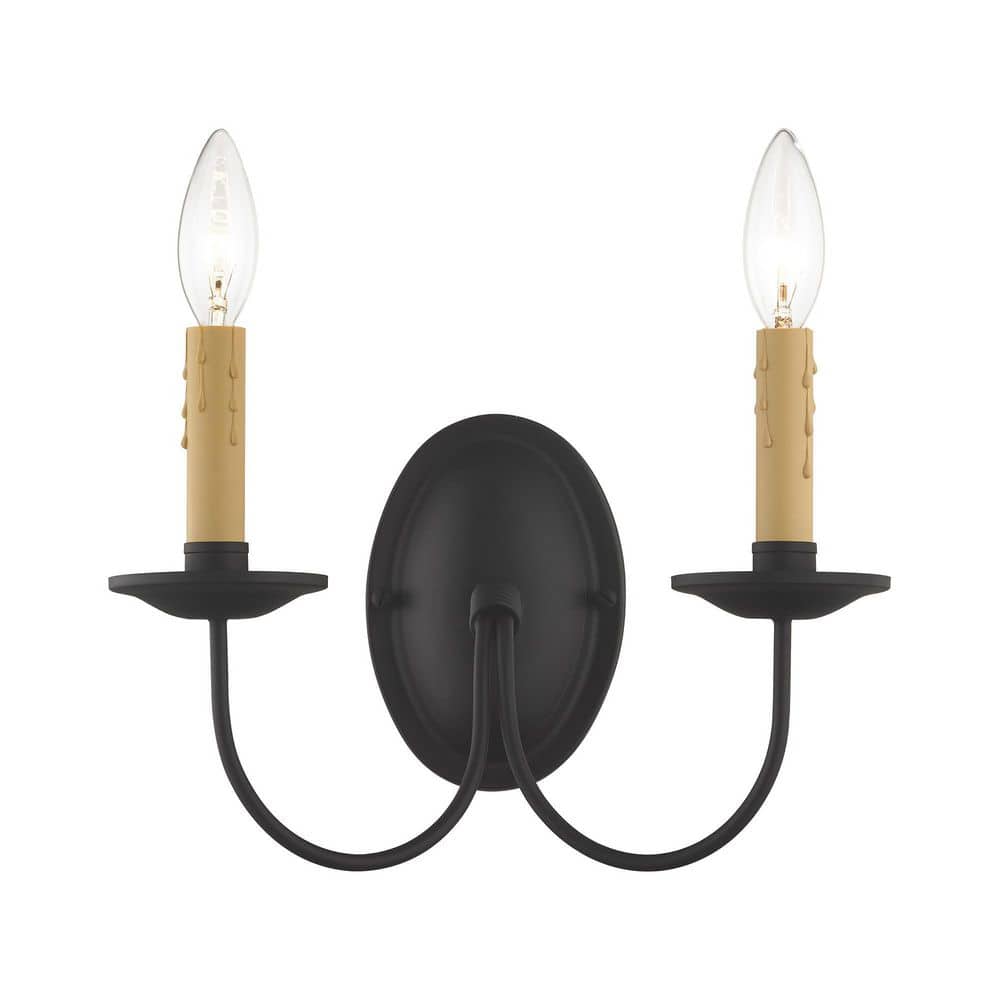 AVIANCE LIGHTING Archwood 12.25 In. 2-Light Black Double Wall