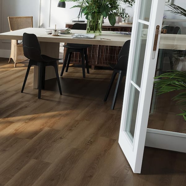 Nimble Yosemite 20 MIL x 7 in. W x 48 in. L Glue Down Waterproof Luxury Vinyl Plank Flooring 46.69 sq. ft. /Case