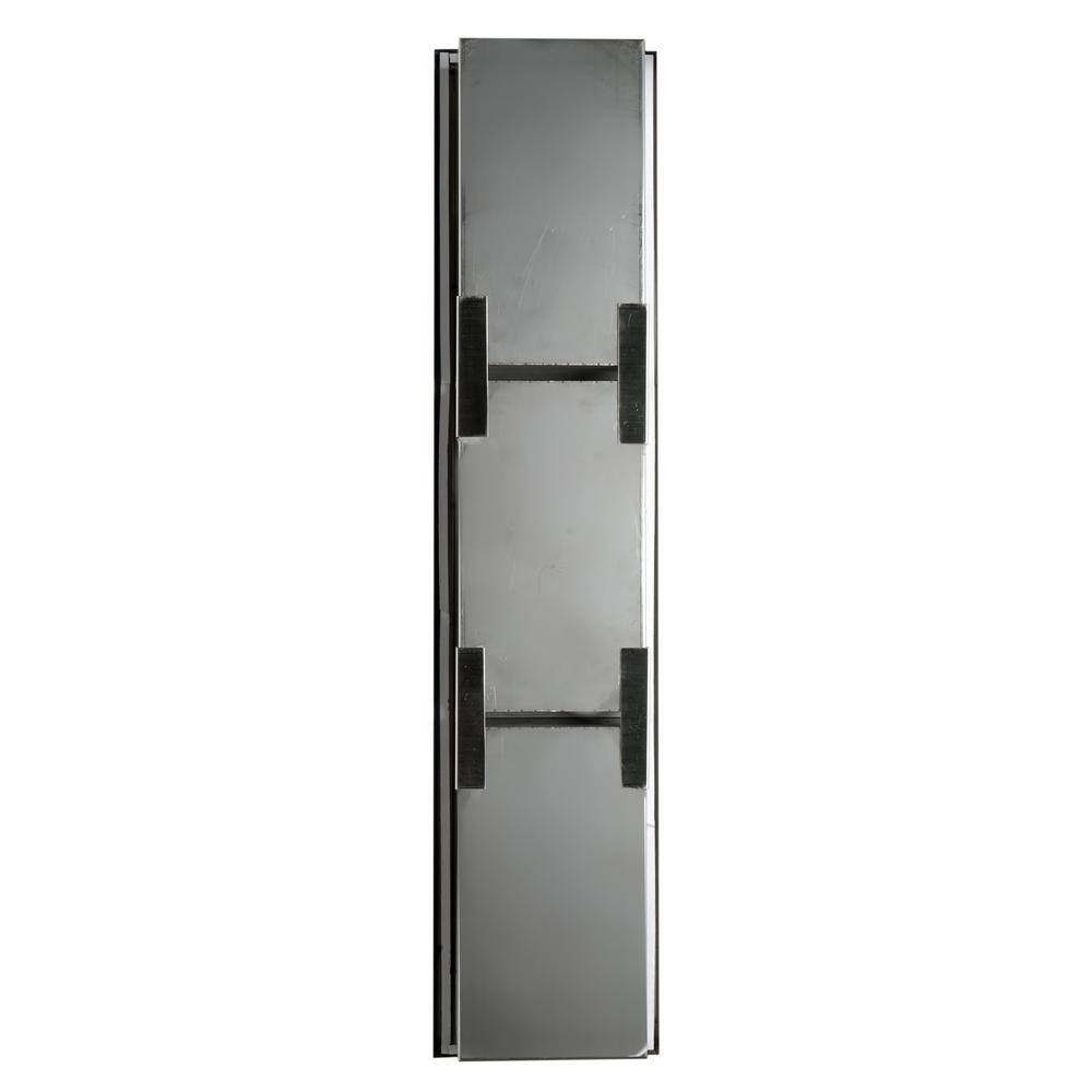 Brushed Stainless Steel Vertical Triple Shelf Shower Niche