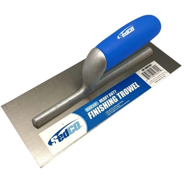 Sedco 11 in. x 4-1/2 in. Heavy-Duty Carbon Steel Finishing Trowel
