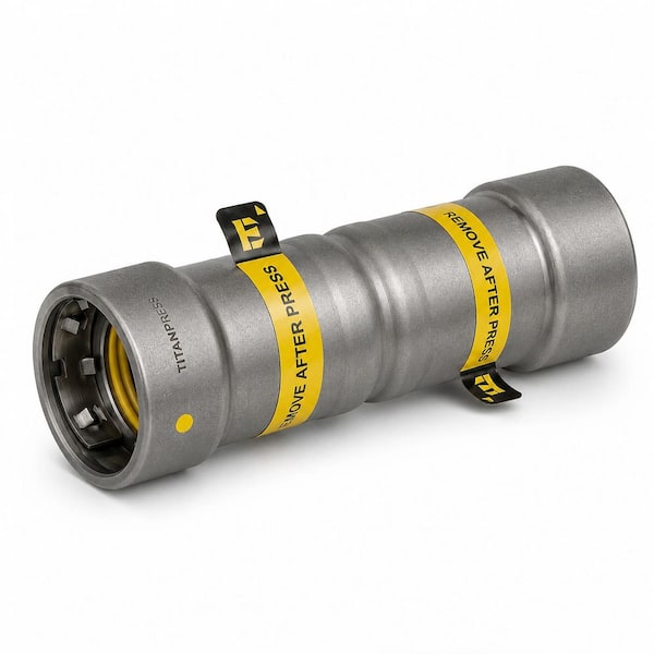 3/4 in. Carbon Steel Press Extended Coupling HNBR Gas