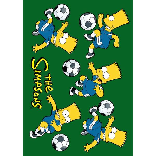 Fun Rugs The Simpsons Soccer Fun Multi Colored 51 in. x 78 in. Area Rug-DISCONTINUED