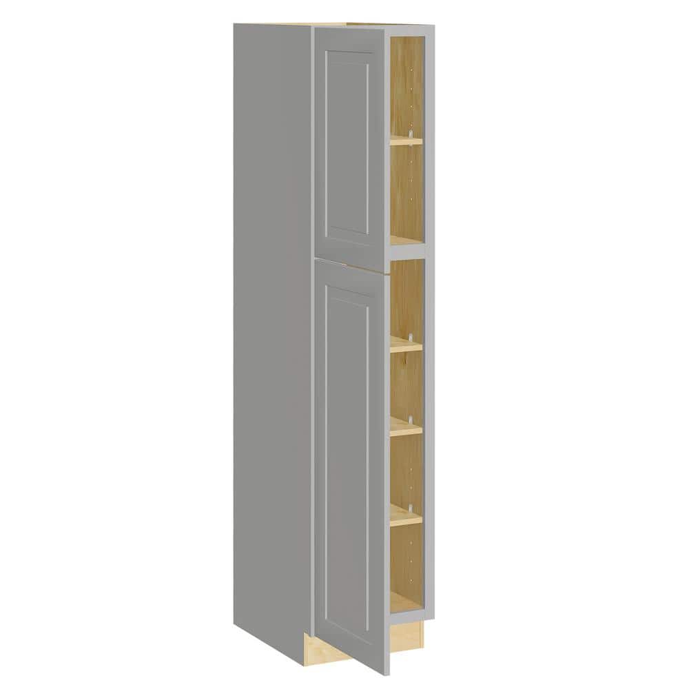 Grayson 18 in. W x 21 in. D x 84 in. H Assembled Plywood Vanity Linen Bath Cabinet in Pearl Gray with Soft Close LH price history on PriceWatchPro