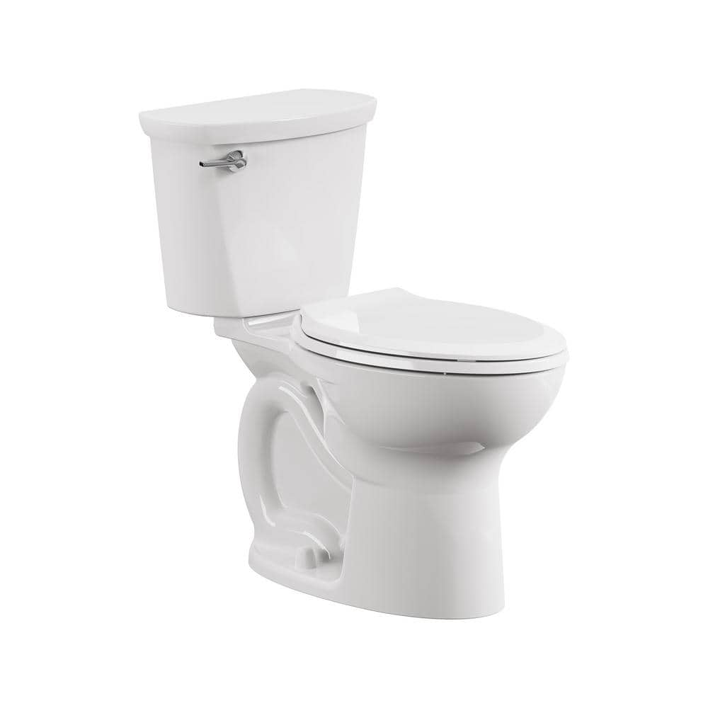 Cadet 12 in. Rough In 2-Piece 1.28 GPF Single Flush Elongated Chair Height Toilet with Slow Close Seat in White -  American Standard, 788AA104.020